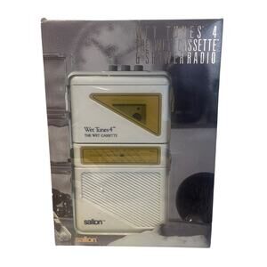 VTG Salton Wet Tunes 4 AM/FM Shower Radio The Wet Cassette Player
